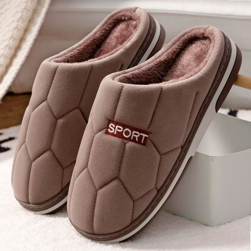STOCK-Autumn & Winter Cotton Slippers Men’s Indoor Non-Slip