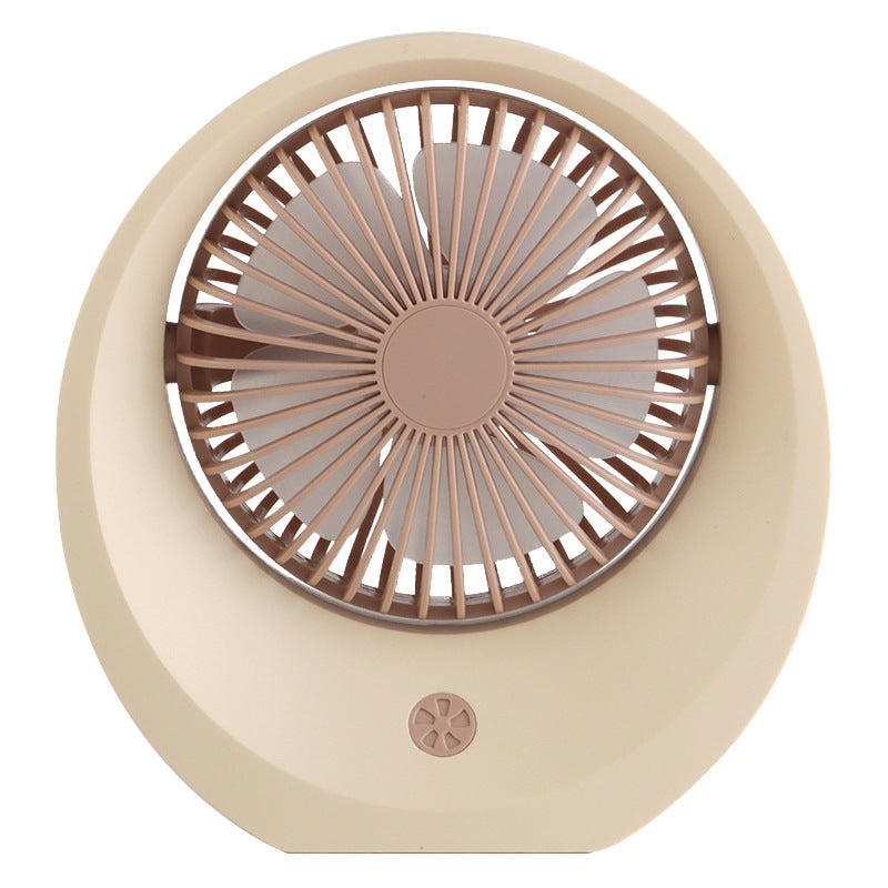 Cartoon Rechargeable Mini Desk Fan with Night Light