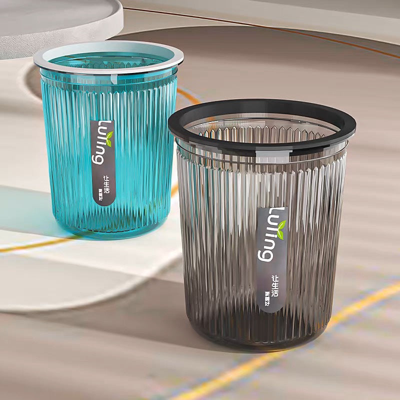 Transparent PET Trash Bin with Nordic Style