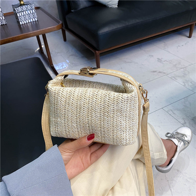 STOCK-Japanese Style Nylon Drawstring Crossbody Bag