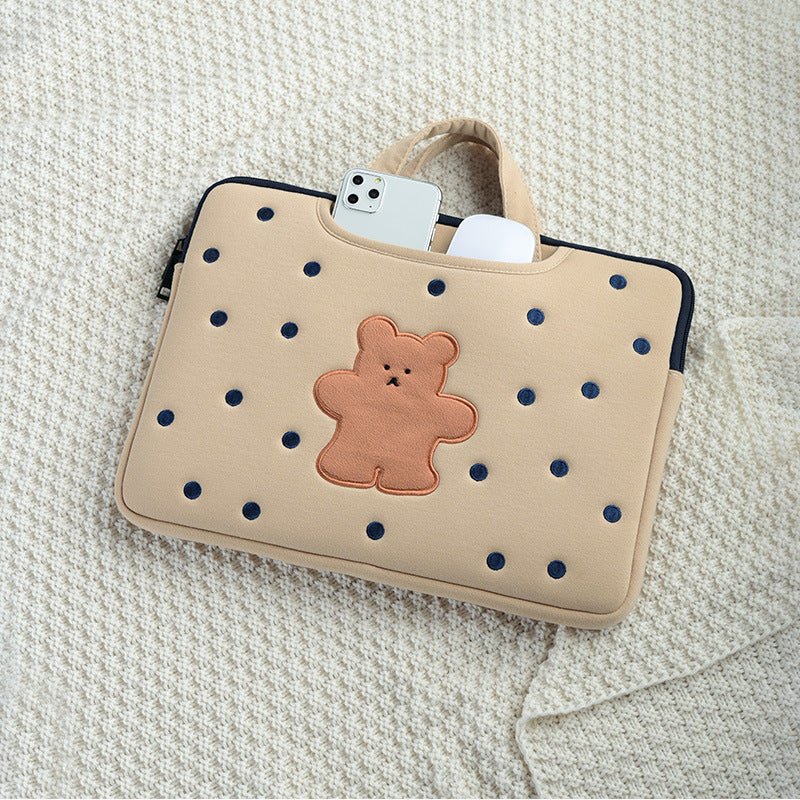 Cute Bear Laptop Sleeve 13.3-15.6 Inch