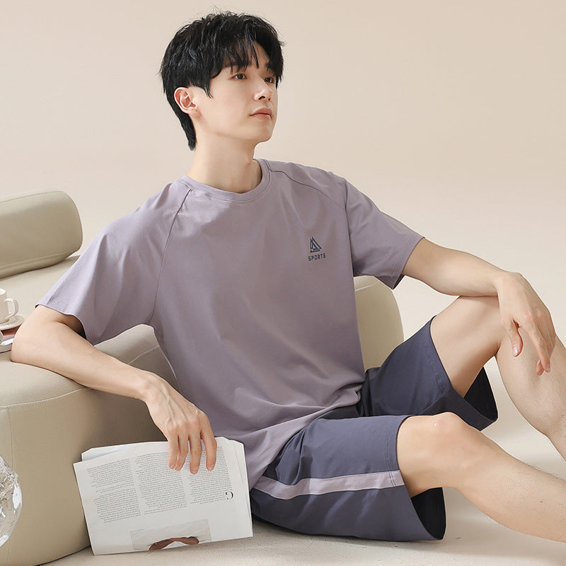 Men’s Lycra Cotton Pajamas – Cool Summer Home Set