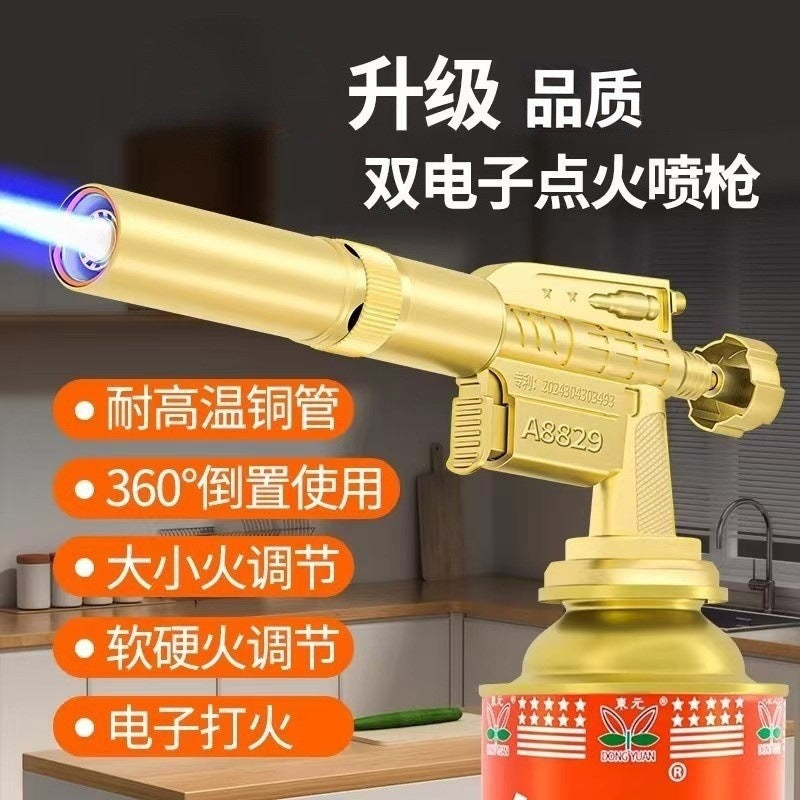 Copper Tube Fire-Jet Flame Gun for Home & Baking