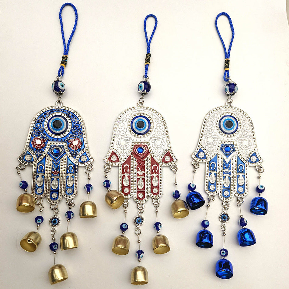 Fatima’s Hand Evil Eye Wind Chime Wall Decor