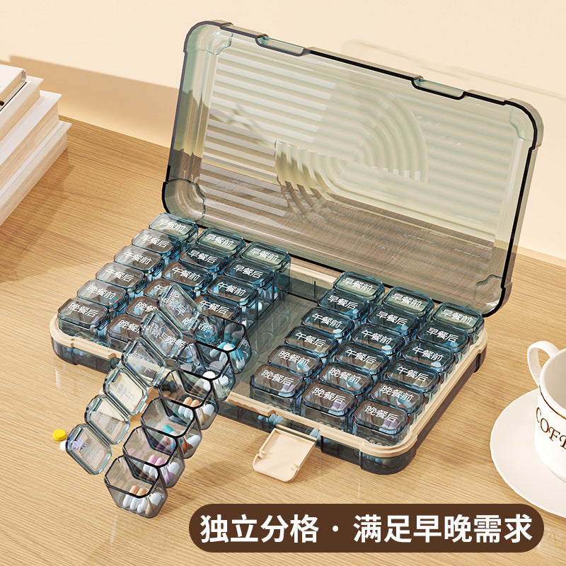 New Portable Medicine Box 7-Day Large-Capacity Organizer
