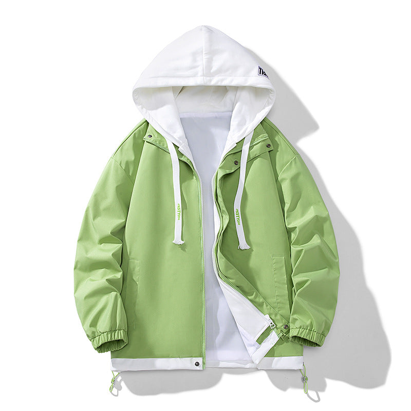 Men’s Casual Loose Hooded Jacket Japanese Trendy