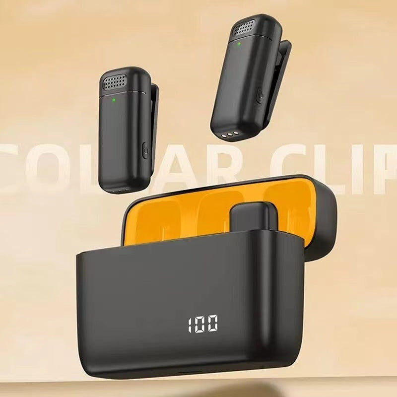 K6 Wireless Collar Mic – One-to-Two Mic with Digital Display &