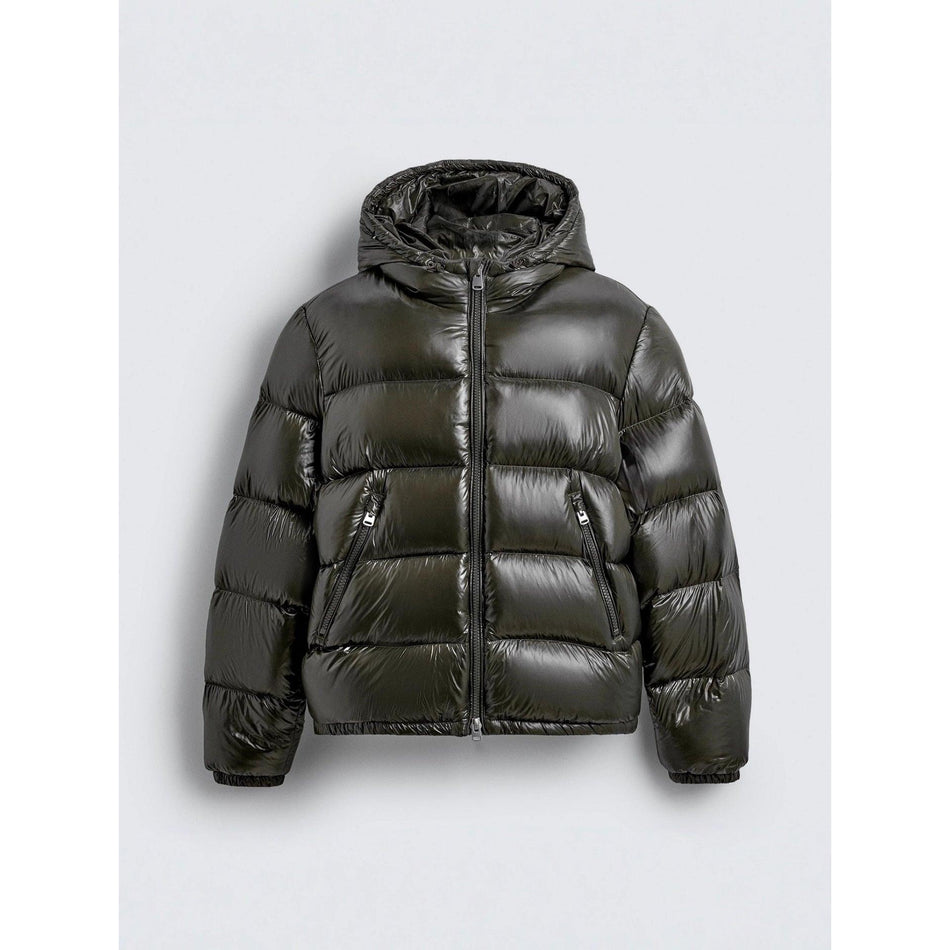 Men’s Winter Hooded Quilted Cotton Jacket Warm Heavy Coat