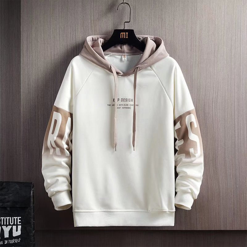 Men’s Korean Hoodie – Fleece-Lined Autumn & Winter Pullover