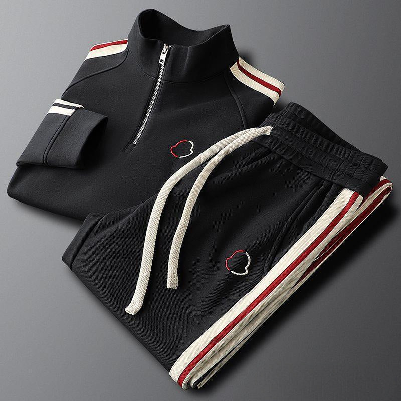 STOCK-Men’s Side-Striped Casual Sports Suit – Spring & Autumn