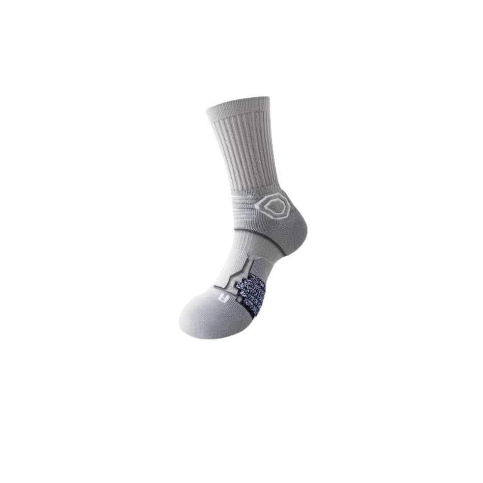 Men's Long Tube Cushioned Sports Socks for Running & Basketball