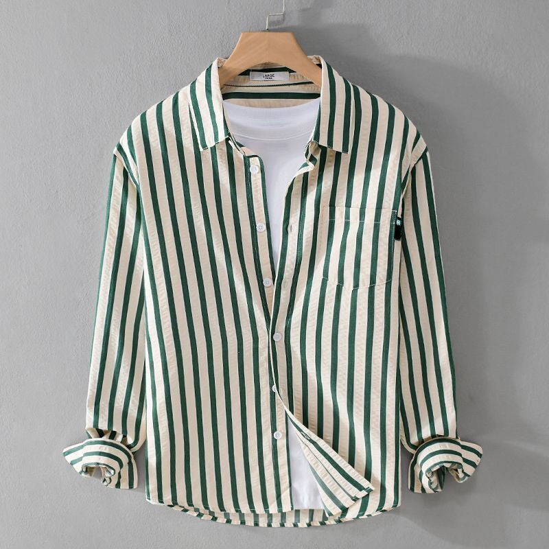 INSTOCK-Men's Bubble Texture Long Sleeve Casual Shirt