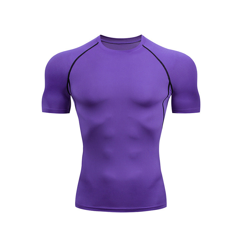 Men’s Breathable Quick-Dry Fitness T-Shirt | Colorful Training