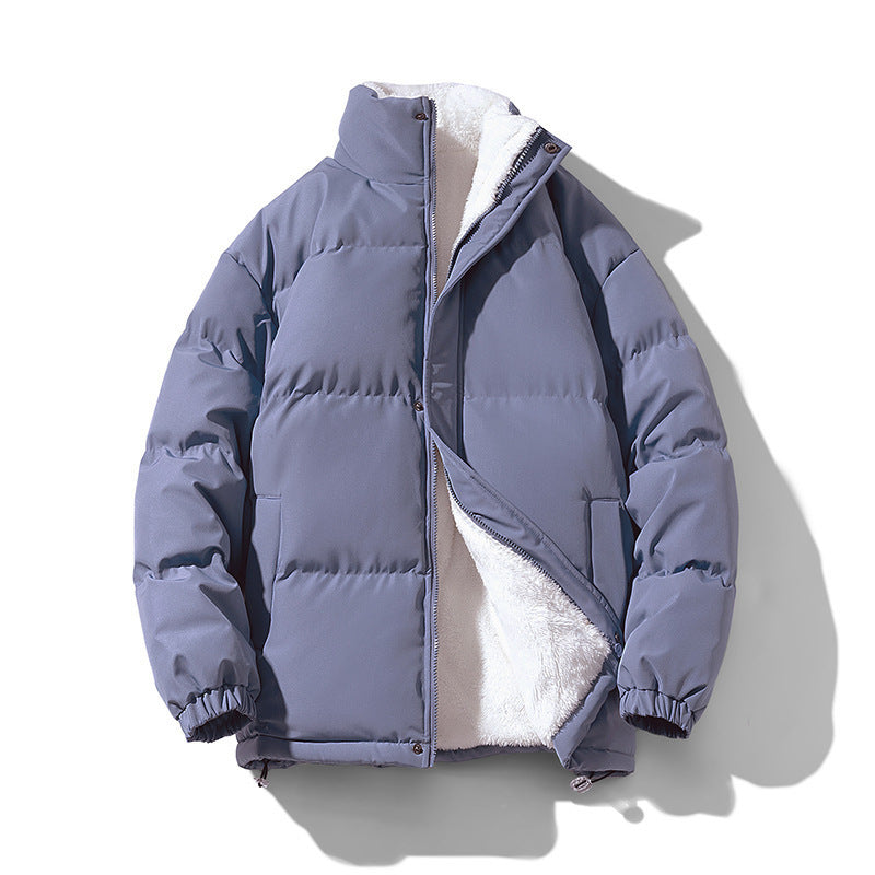 Men’s Cotton-Padded Velvet Winter Jacket – Trendy