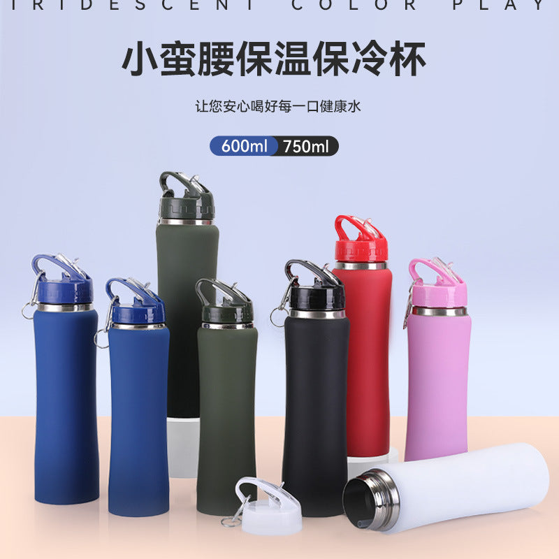 304 Stainless Straw Thermos – Slim Waist Outdoor Cup