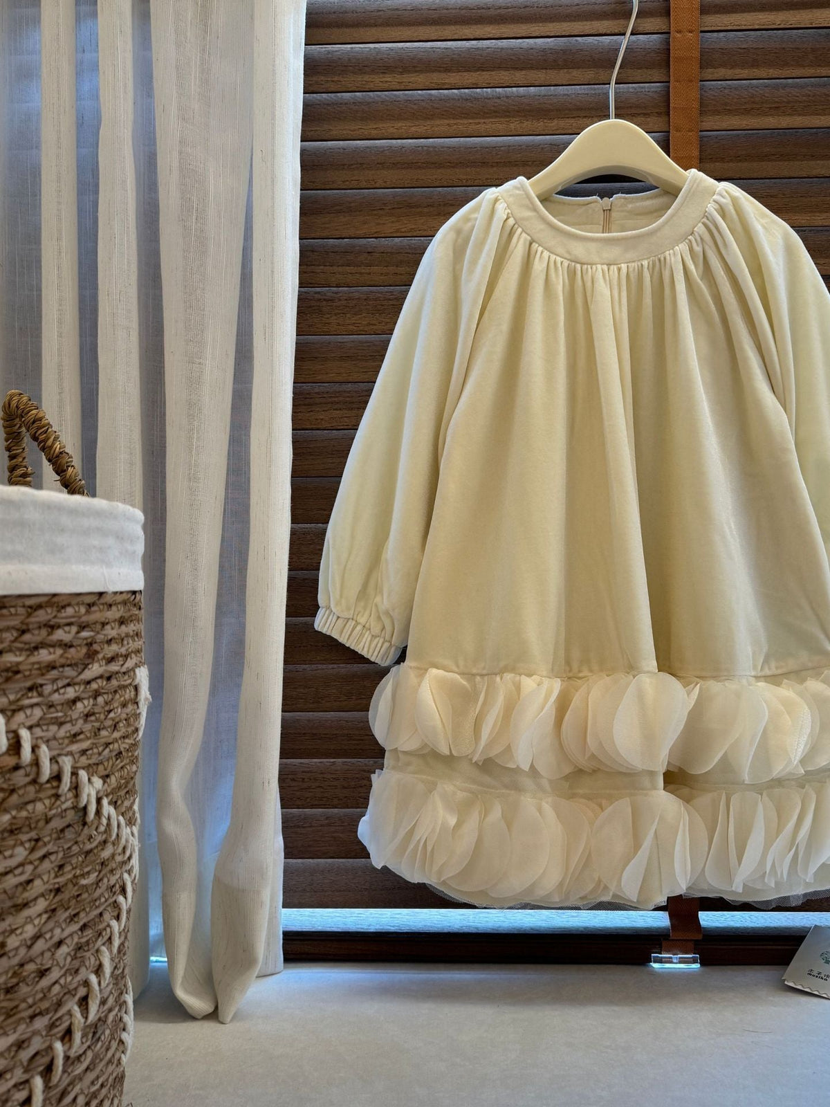Beishang Spring 2026 Velvet Girls Princess Dress – Spring Autumn Kids Fashion Nepal | Tudoholic