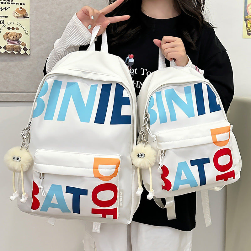 Trendy Graffiti Schoolbag – Unisex Casual Backpack