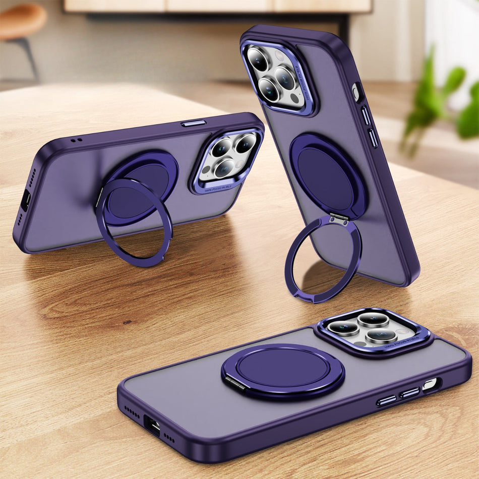 STOCK-iPhone 12/15/16 Pro Max 360° Stand Protective Case