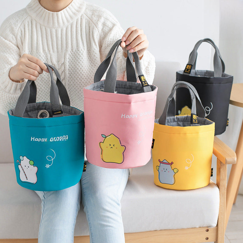 Round Oxford Insulated Lunch Bag – Waterproof & Portable