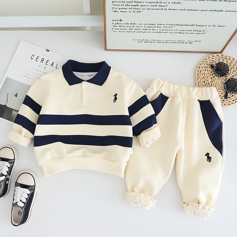 Kids’ Spring & Autumn Pony Logo Suit 2025