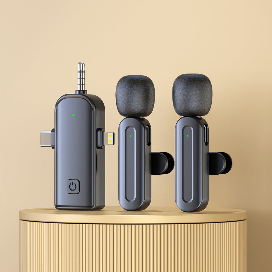 Bluetooth Mini Tie Clip Mic – Wireless Noise-Reducing Mic for