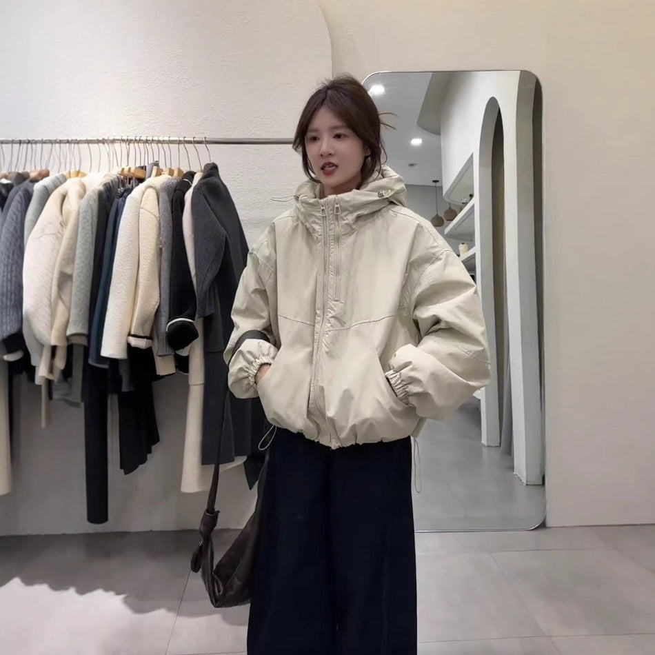 2025 Lazy Style Double-Zipper Women’s Windproof Jacket
