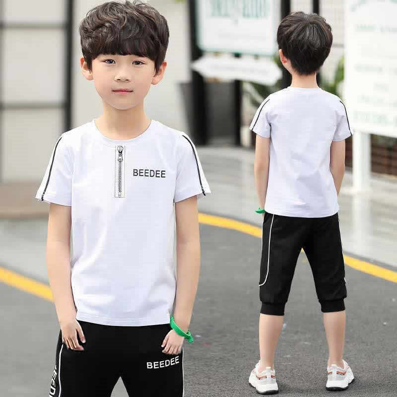 2025 Boys Summer Korean Style Fashion Clothing Set