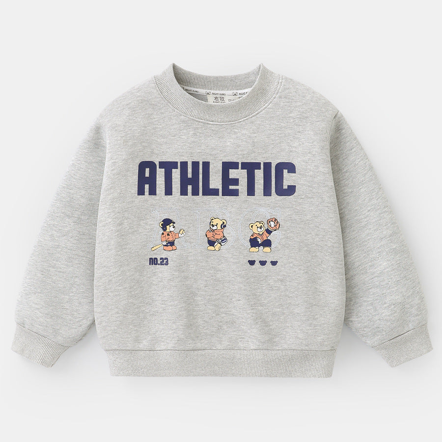 Boys’ College Style Sweatshirt – Autumn & Spring Trend