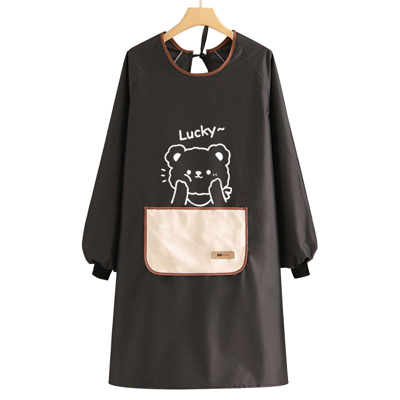 Waterproof & Oil-Proof Long-Sleeve Kitchen Apron