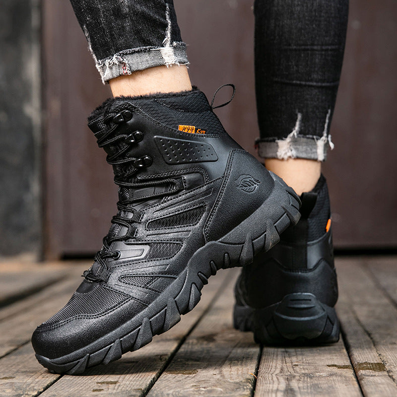 Men’s Plus-Size Tactical Boots – Breathable Combat Shoes