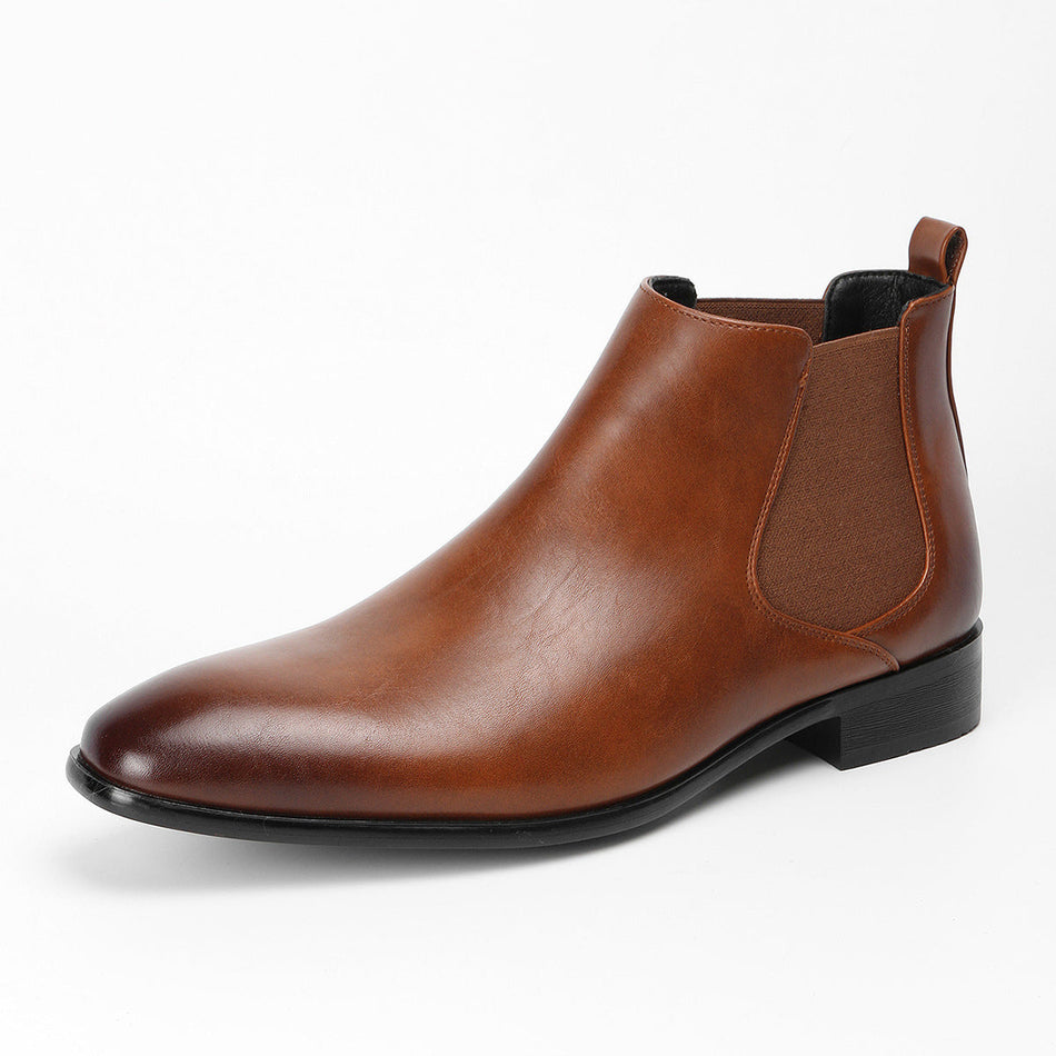 Men’s Small Square Toe Chelsea Boots – Casual Fit