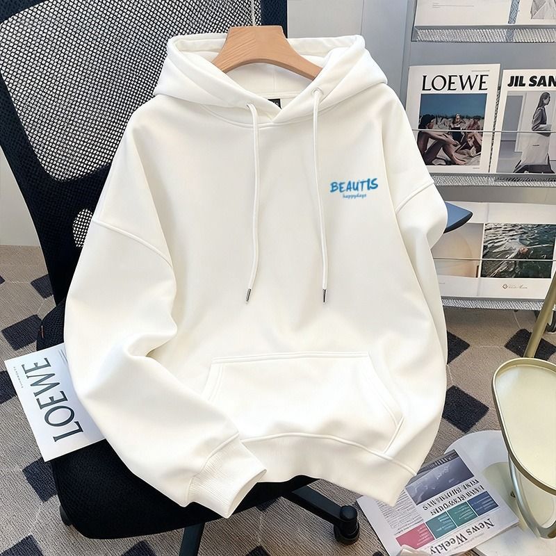 Men’s Autumn-Winter Fleece Hoodie – Thick Loose Cotton Sweatshirt