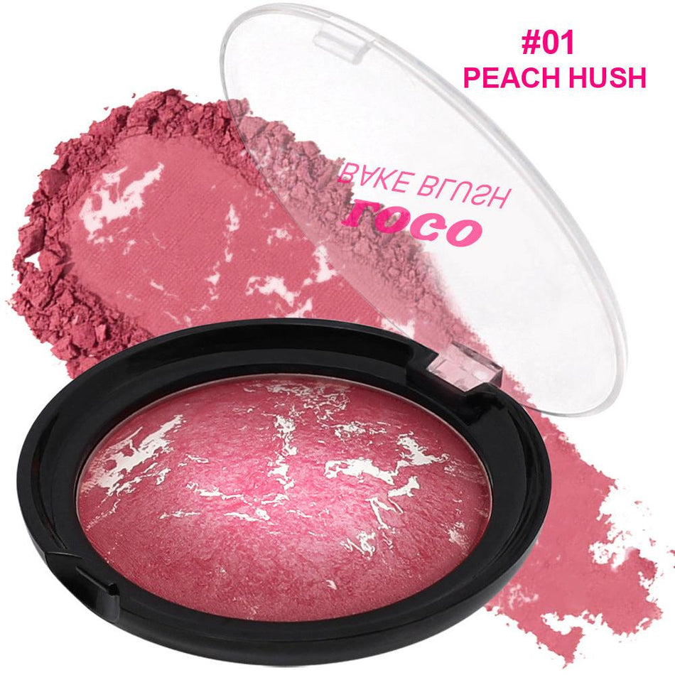 Long-Lasting Matte & Pearlescent Baked Powder Blush