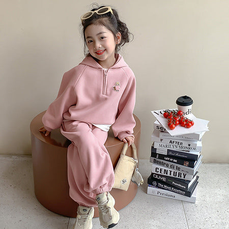 Girls 2024 Spring-Autumn Western Two-Piece Set – Spring Autumn Kids Fashion Nepal | Tudoholic
