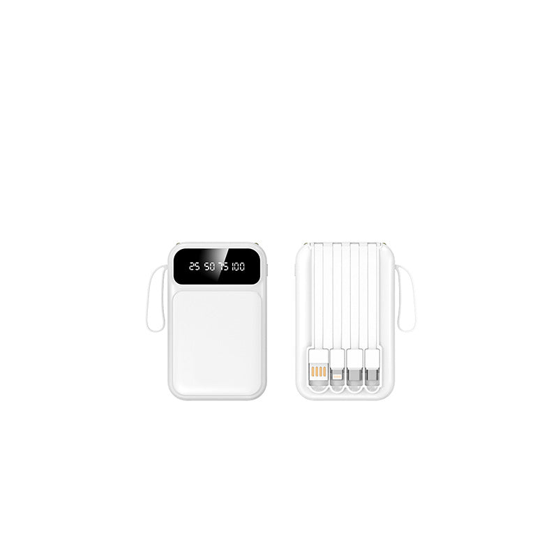 STOCK-Mini Power Bank 20000mAh with Built-In Cable Portable