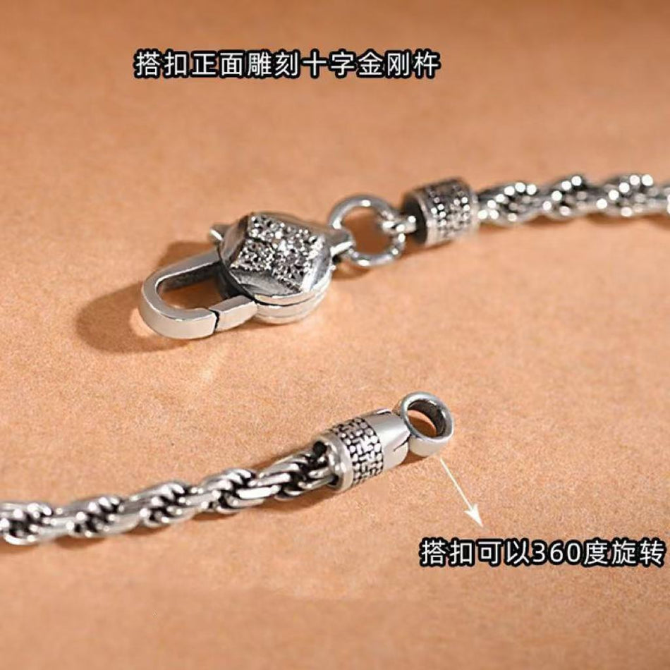 Handmade Twist Hemp Bracelet – Vintage Style for Men