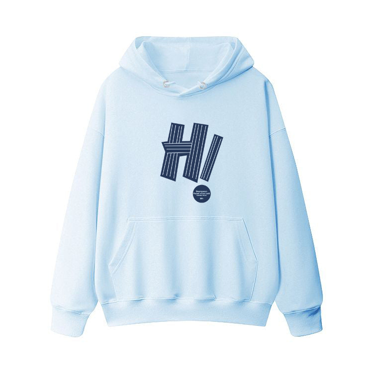 American Printed Hooded Fleece Sweatshirt for Women