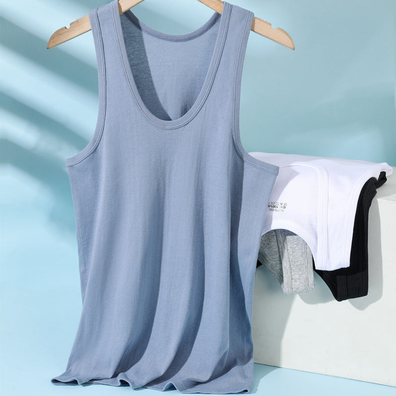 Men's Cotton Fitness Vest – Quick-Drying Sleeveless Summer Top