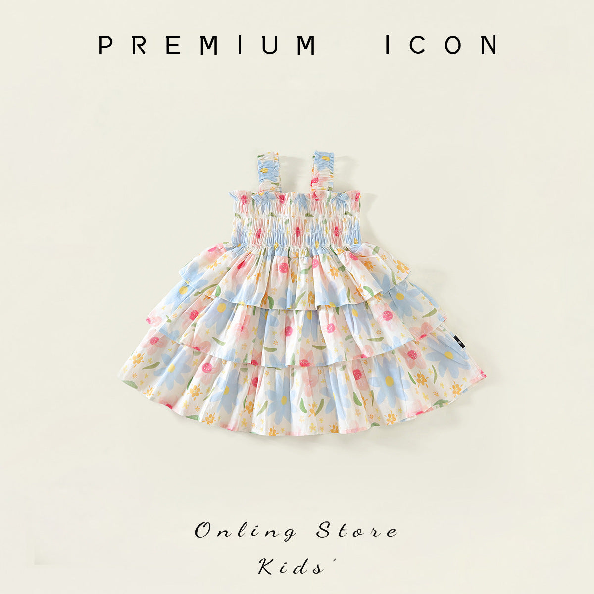 Girls Cake Dress Sleeveless Summer 2025 Princess – Summer Kids Fashion Nepal | Tudoholic
