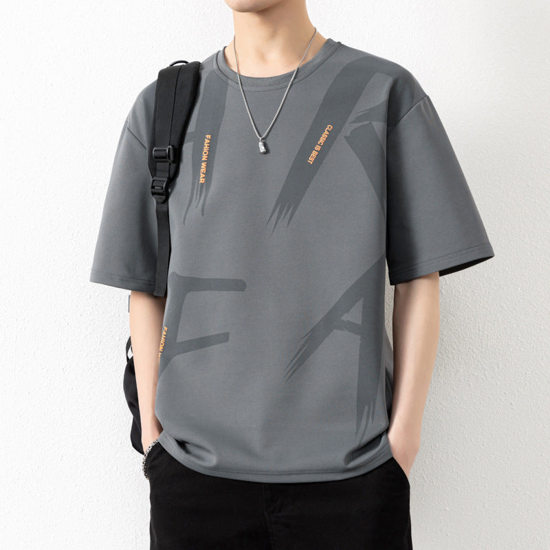 INSTOCK-Men’s Loose T-Shirt – Comfortable Casual Everyday Tee