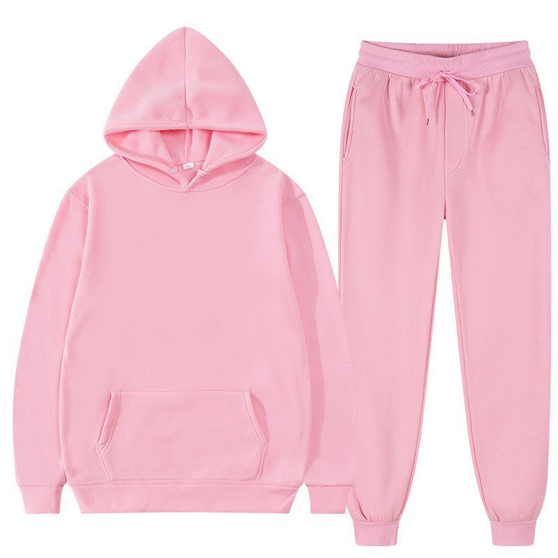 Men's Pullover Fleece Hoodie Sports Sweatshirt Suit