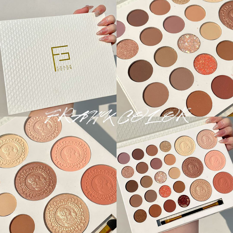 FrankColor Cardamom 26 Color Eyeshadow & Blush Palette