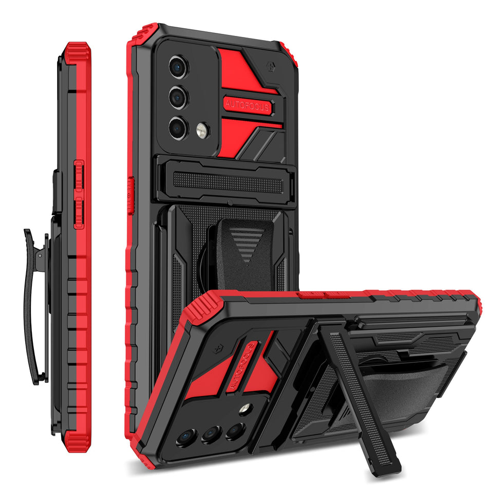 STOCK-Military-Style Bracket Clip Case for Oppo A54 & Realme C35