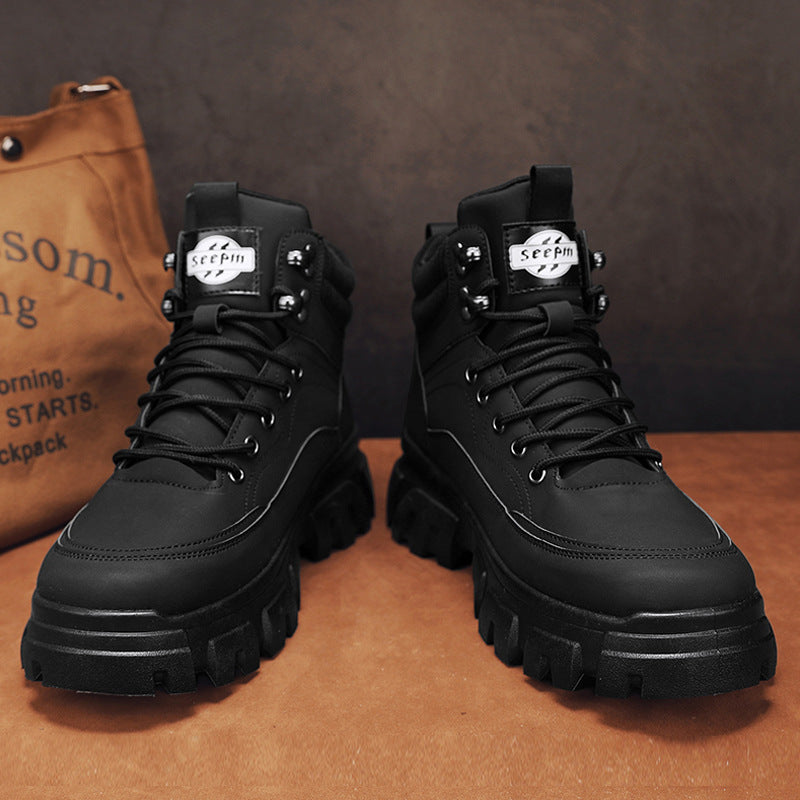 Men’s Martin Boots – British Style Motorcycle and Hiking Shoes