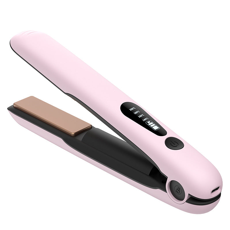 Rechargeable USB Hair Straightener & Curling Iron for Travel