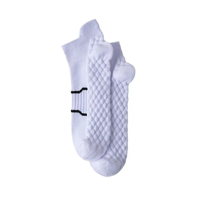 (PACK OF 5 )-Towel Bottom Boat Socks – Breathable, Anti-Odor