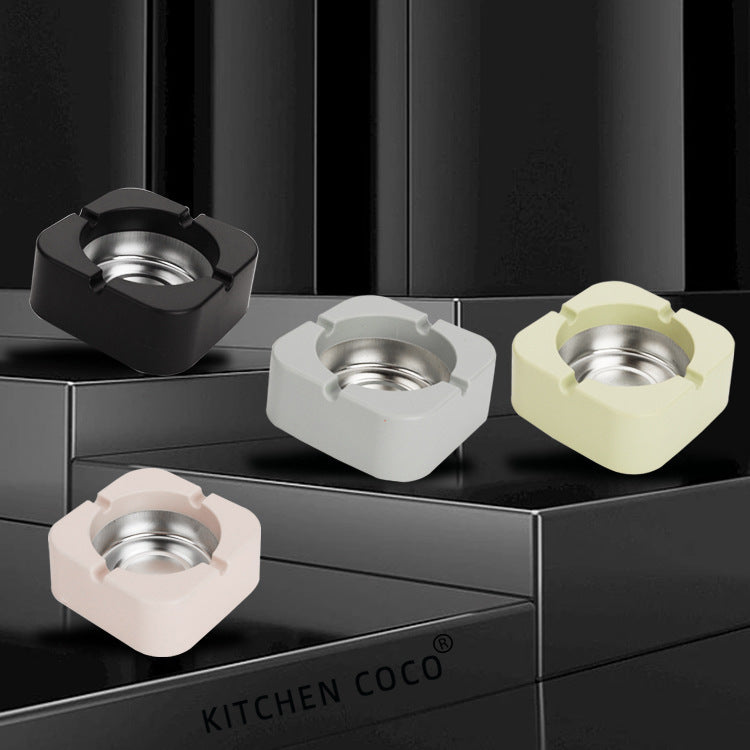 Tinplate Ashtray – High Temp Resistant (Square & Round)