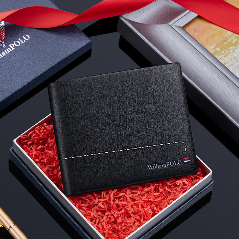 King Paul Men’s Short Leather Wallet