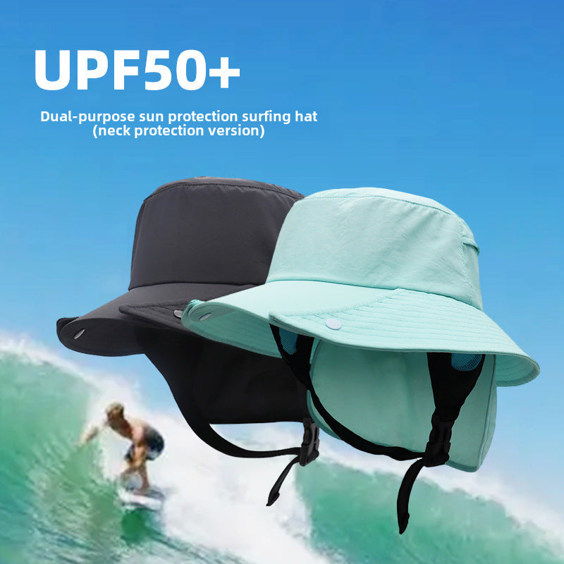 UPF50+ Fisherman Hat – Neck Cover & Quick-Dry