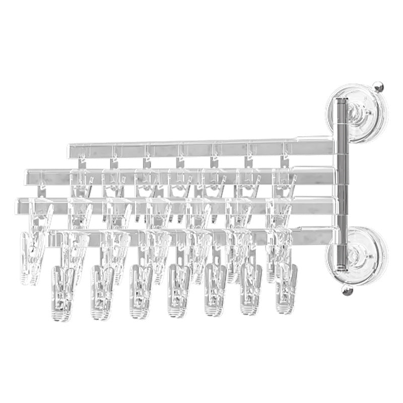 Songtai Folding Socks Drying Rack – Balcony Sucker Sock Clip